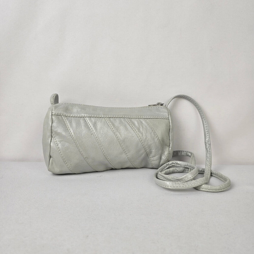 Ngan's Leather Goods White Small Shoulder Purse